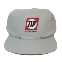 TIP Group GE Capital Company Snapback Hat Cap Adult Gray Rope Cord Flat ... - £9.37 GBP