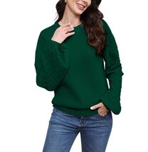 LISILONG Women's Long Sleeve Pullover Sweater Chunky Knit Green L - $407.46 MXN LISILONG Women's Long Sleeve Pullover Sweater Chunky Knit Green L - $407.46 MXN