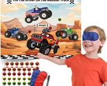 Monster Truck Birthday Party Supplies Decorations, Pin the Driver on the... - £18.51 GBP