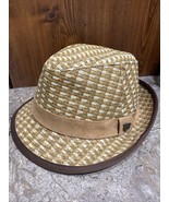 PETER GRIMM FEDORA 100% Natural Fibers Vintage Look Size S/M Tan Brown - £16.11 GBP