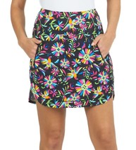 Nwt Ladies Ibkul Estela Black Multi Golf Tennis Straight Skort Xs S M L &amp; Xl - £63.94 GBP