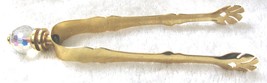 Vintage GOLD Seashell Shaped ICE TONGS Barware Tool - $24.00