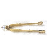 Vintage GOLD Seashell Shaped ICE TONGS Barware Tool - $32.92 CAD