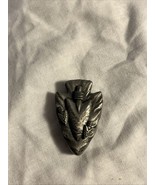 Native American Pewter Arrowhead Pin, Earrings, Necklace Pendant Set - $25.58 CAD