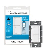 White Lutron Caséta Wireless Smart Lighting Switch For All Bulb Types Or... - £61.32 GBP