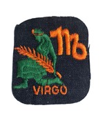 Vintage Rumper Stitcher Embroidered Sew Iron On Patch Astrology Virgo Gr... - £6.32 GBP