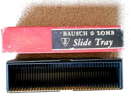 Bausch &amp; Lomb Slide Tray holds 40 2-1/4 x 2-1/4 slides  #63-25-42 - £7.88 GBP