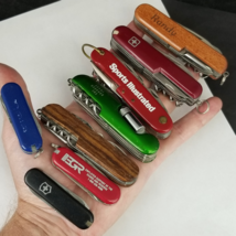 vintage Swiss army knife lot x8 VICTORINOX advertising ESTATE SALE - $49.99