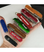 vintage Swiss army knife lot x8 VICTORINOX advertising ESTATE SALE - $70.08 CAD