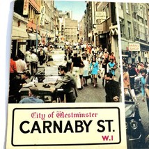 Vintage Carnaby Street London EnglandUK Chrome Color Kardorama Postcard Unposted - £11.95 GBP