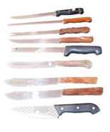 Wooden kitchen knives Showtime Six Star Ekco Vanadium - $8.09