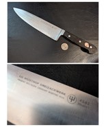 Vintage 8 in Wusthof Dreizack Classic Cook Chef Knife 4582 Black Handle ... - $59.39