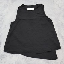 Zara Shirt Womens S Black Sleeveless Round Neck Trafaluc Collection Casual Top - £15.59 GBP