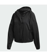 new adidas Women&#39;s W.N.D. JACKET Outdoor Sportswear sz M black windbreak... - €51,12 EUR