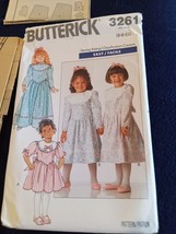 Vtg 1989 Butterick Pattern 3261 Childs Dress Sz 5-6-6x Uncut - £5.67 GBP