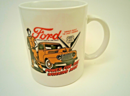  Classic Ford F Series V8 Pickup Truck POWER FOR THE WORKING MAN Coffee ... - £14.35 GBP