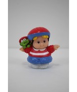 FISHER PRICE LITTLE PEOPLE Eddie with Red Bicycle Helmet - $2.96