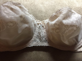 34D VTG MAIDENFORM PRETTY SHAPELY SOFT CUP NYLON LACE STRAPLESS UNDERWIR... - £19.21 GBP