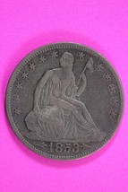 1853 P Seated Liberty Half Dollar Silver Semi Key Date Same Coin  In Pics 35 - $279.99