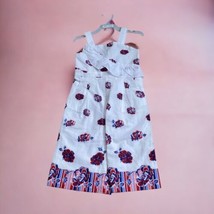 Janie &amp; Jack Girls White Floral Jumpsuit with Ruffle Detail Size 18-24 MO. Girls - £23.15 GBP