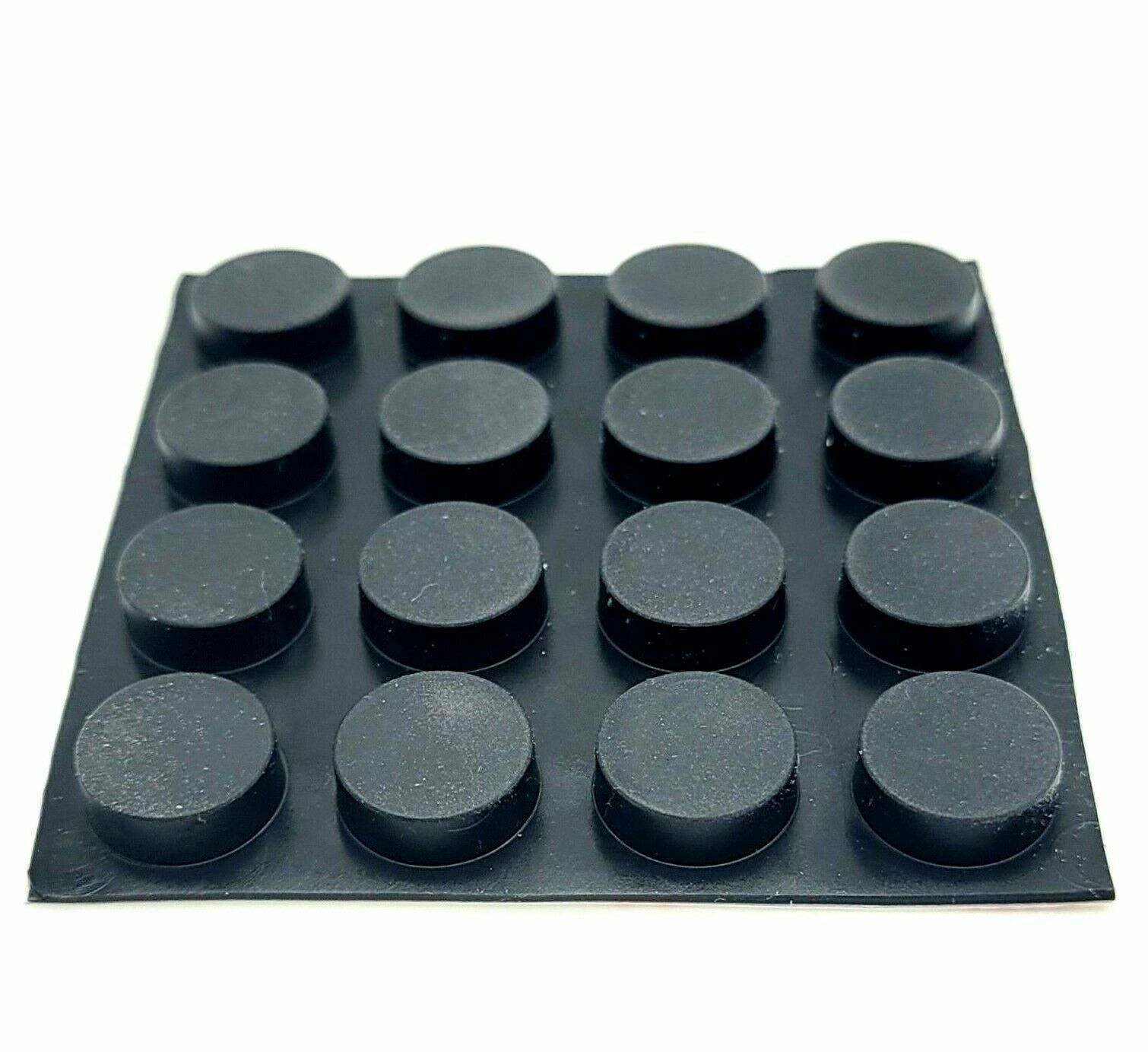 3/16&quot; Tall x 7/16&quot; Wide Round Stick on Rubber Feet Pads Adhesive Backed ... - $12.46+