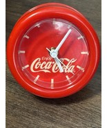 Vintage Coca-Cola Red Plastic Desk Clock - Display Only - Retro Decor - £6.98 GBP