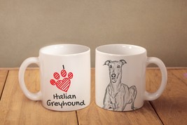 Italian Greyhound- mug with a dog and description:&quot;I love ...&quot; High quality cera - £12.17 GBP