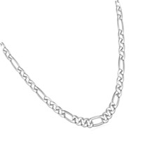 Figaro Chain, Twisted Rope Chain, Men Stainless Steel 18K - £30.44 GBP