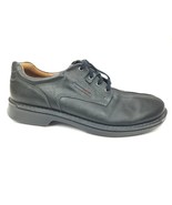 Ecco Fusion Split Toe Oxford Black Leather Comfort casual dress shoes sz... - £35.35 GBP