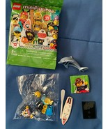 Lego Minifigure Series 21  Paddle Surfer *NEW/OPENED* hh1 - $247.30 MXN