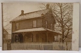 RPPC Pennsylvania Estate Victorian Home &amp; Picket Fence c1907 Photo Postc... - $14.95
