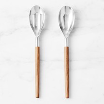 Olivewood Stainless-Steel Spoons, Set of 2 - $105.32