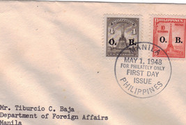 May 1, 1948 For Philately Only Manila, Philippines First Day Cover - £3.15 GBP