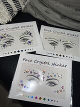 3 Pack Temporary Face Crystal Sticker - $15.81