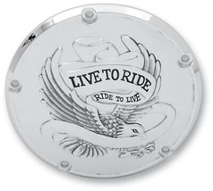 Drag Specialties Live to Ride Derby Cover Gold 1107-0158 - $58.95