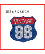 Vintage 96 Embroidered Patch For Clothes - £4.59 GBP