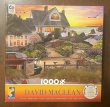 David MacLean 1000 pc 27 x 20&quot; puzzle - Lake Como - Excellent Cond +Bonus Poster - £7.76 GBP