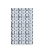 Blue Floral Classic Blue Bunny Tile pattern Hand Towel | Vintage Delft i... - $19.96