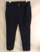 Ana Petite Women&#39;s Straight Leg Dark Wash Blue Jeans Size 12P Inseam 26&quot; - £9.31 GBP