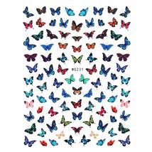 DIY Self-Adhesive 3D Spring Summer Butterflies Stickers Nail Decals Nail Sticker - £8.50 GBP