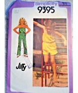 Simplicity Sewing Pattern 9395 Jumpsuit Size 4 Jiffy Easy 1980 Summer Girl - $6.97