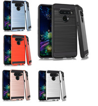 Metallic Hybrid Dual Cover Phone Case For LG V50 ThinQ 5G - £6.35 GBP