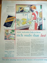 Chipso Quick Suds Rich Suds That Lasts Magazine Advertising Print Ad Art... - £5.57 GBP