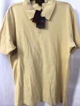 Tasso Ella Men&#39;s Shirt Yellow Casual Golf Shirt Men&#39;s Size Medium NWT - £24.81 GBP