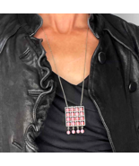 WOW Handmade 1960s 1970s Kinetic Pendant Necklace! Festival! OFFeR! - $7,178.31 MXN