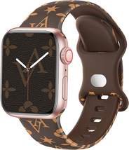 Apple Watch Band Women Silicone Strap Leopard Floral IWatch Ultra SE 8 7 6 5 4 3 - £11.18 GBP+