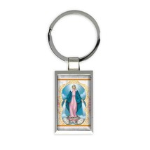 Our Lady of Grace and Medal : Gift Keychain Religious Virgin Mary Catholic Saint - £6.26 GBP