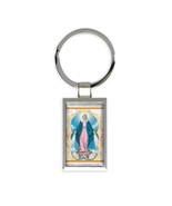 Our Lady of Grace and Medal : Gift Keychain Religious Virgin Mary Cathol... - £6.48 GBP
