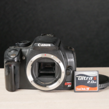 Canon EOS Digital Rebel XT / EOS 350D 8.0MP DSLR Camera body *TESTED* W ... - $44.54