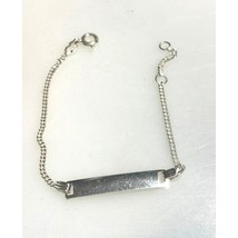 LADY&#39;S ITALIAN 925 STERLING SILVER  ID BRACELET, NEW SKY - $36.04